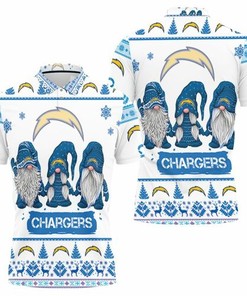 Christmas Gnomes Los Angeles Chargers Ugly Sweatshirt Christmas 3d 3D All Over Print Polo Shirt