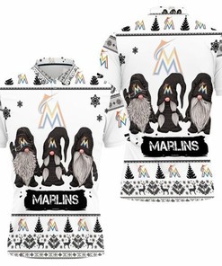 Christmas Gnomes Marlins Ugly Sweatshirt Christmas 3D All Over Print Polo Shirt