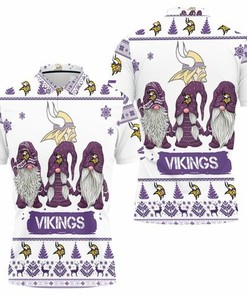 Christmas Gnomes Minnesota Vikings Ugly Sweatshirt Christmas 3d 3D All Over Print Polo Shirt