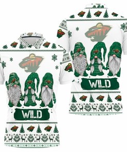 Christmas Gnomes Minnesota Wild Ugly Sweatshirt Christmas 3d 3D All Over Print Polo Shirt