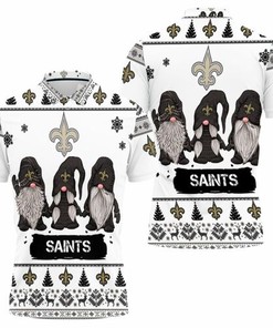 Christmas Gnomes New Orleans Saints Ugly Sweatshirt Christmas 3d 3D All Over Print Polo Shirt