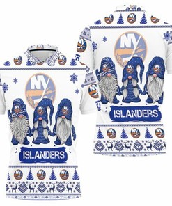 Christmas Gnomes New York Islanders Ugly Sweatshirt Christmas 3d 3D All Over Print Polo Shirt