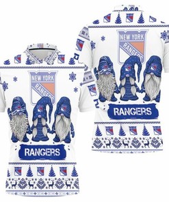 Christmas Gnomes New York Rangers Ugly Sweatshirt Christmas 3d 3D All Over Print Polo Shirt