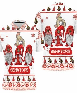 Christmas Gnomes Ottawa Senators Ugly Sweatshirt Christmas 3d 3D All Over Print Polo Shirt