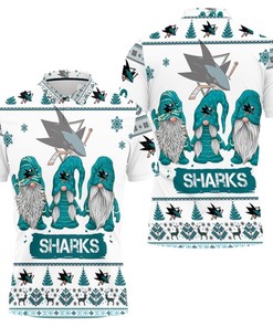 Christmas Gnomes San Jose Sharks Ugly Sweatshirt Christmas 3d Polo Shirt All Over Print Shirt 3d T-shirt