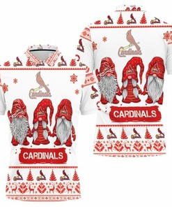 Christmas Gnomes St. Louis Cardinals Ugly Sweatshirt Christmas 3d 3D All Over Print Polo Shirt