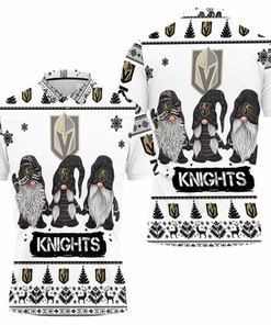 Christmas Gnomes Vegas Golden Knights Ugly Sweatshirt Christmas 3d 3D All Over Print Polo Shirt