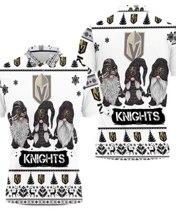 Christmas Gnomes Vegas Golden Knights Ugly Sweatshirt Christmas 3d Polo Shirt All Over Print Shirt 3d T-shirt
