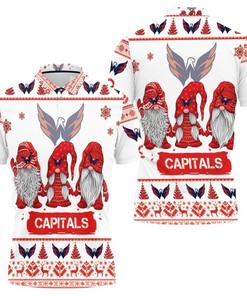 Christmas Gnomes Washington Capitals Ugly Sweatshirt Christmas 3d Polo Shirt All Over Print Shirt 3d T-shirt