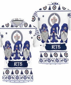 Christmas Gnomes Winnipeg Jets Ugly Sweatshirt Christmas 3D All Over Print Polo Shirt