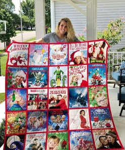 Christmas Movie Quilt Blanket Bedding Set for Home Décor