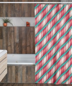 Christmas Shower Curtain, Christmas Gift For Home, Shower Curtain, Retro Bathroom Accessories, Tub Curtain, Backdrop