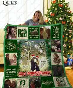 Christmas The Prince Bride 33rd Anniversary Quilt Blanket Bedding Set