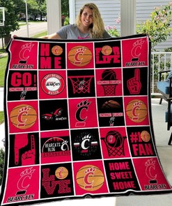 Cincinnati Bearcats Collection Quilt Blanket Bedding Set