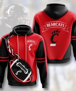 Cincinnati Bearcats Custom Sport All Over Print Hoodie 3D 2
