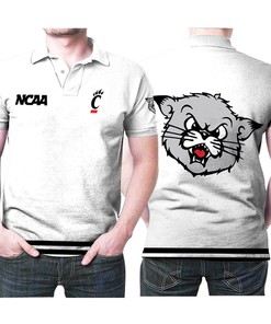Cincinnati Bearcats Ncaa Classic White With Mascot Logo Gift For Cincinnati Bearcats Fans Polo Shirt All Over Print Shirt 3d T-shirt