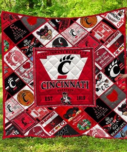 Cincinnati Bearcats Quilt Blanket Bedding Set for Home Décor