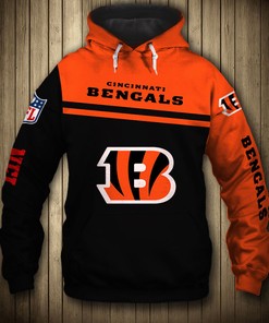 Cincinnati Bengals 3D Skull Hoodie Pullover Zip Hoodie for Fans