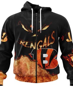 Cincinnati Bengals Hoodie 3D Devil Eyes Gift for Fans