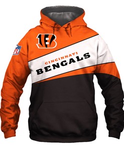 Cincinnati Bengals Hoodie 3D Zip Hoodie