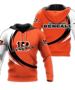 Cincinnati Bengals Hoodie Curve Graphic Gifts for Fans