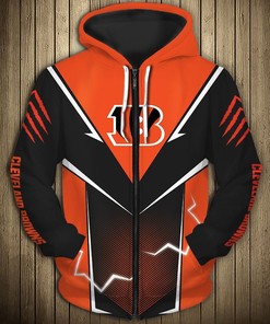 Cincinnati Bengals Hoodie Lightning Graphic Gifts for Fans