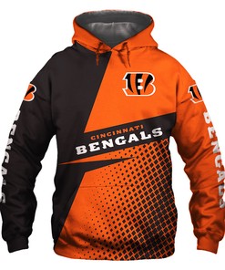 Cincinnati Bengals Hoodie Longsleve Zip Hoodie for Fan