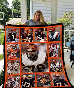 Cincinnati Bengals Legends Quilt Blanket Bedding Set