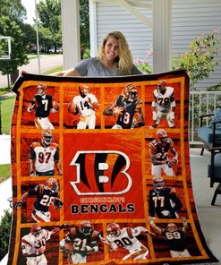 Cincinnati Bengals Quilt Blanket Bedding Set for Home Décor