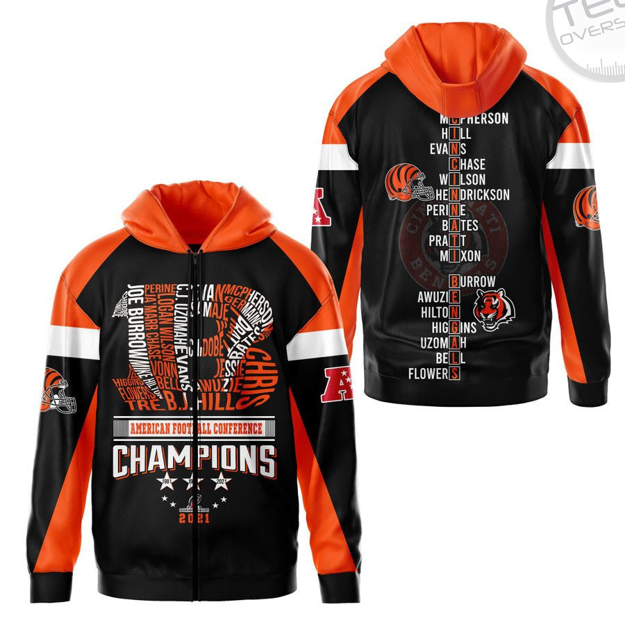 Cincinnati Bengals S3 Zip-up Hoodie, Sweatshirt, Hoodie, T-shirt 3D