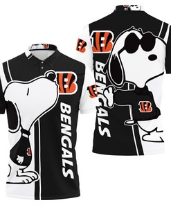 Cincinnati Bengals Snoopy Lover 3d Printed Polo Shirt All Over Print Shirt 3d T-shirt