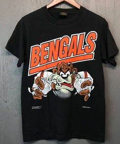 Cincinnati Bengals Vintage 90S 1991 Taz Mashup Nfl Lover T-Shirt