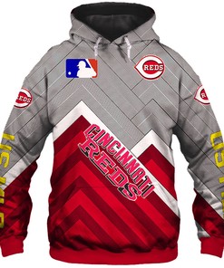 Cincinnati Reds Hoodie 3D Baseball Zip Hoodie for Fan MLB