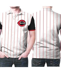 Cincinnati Reds Majestic 1999 Mlb Baseball Throwback Cool Base White Red 2019 Jersey Style Gift For Cincinnati Reds Fans Polo Shirt