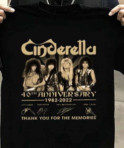 Cinderella 40Th Anniversary 1982 2022 Thank You For The Memories T-Shirt