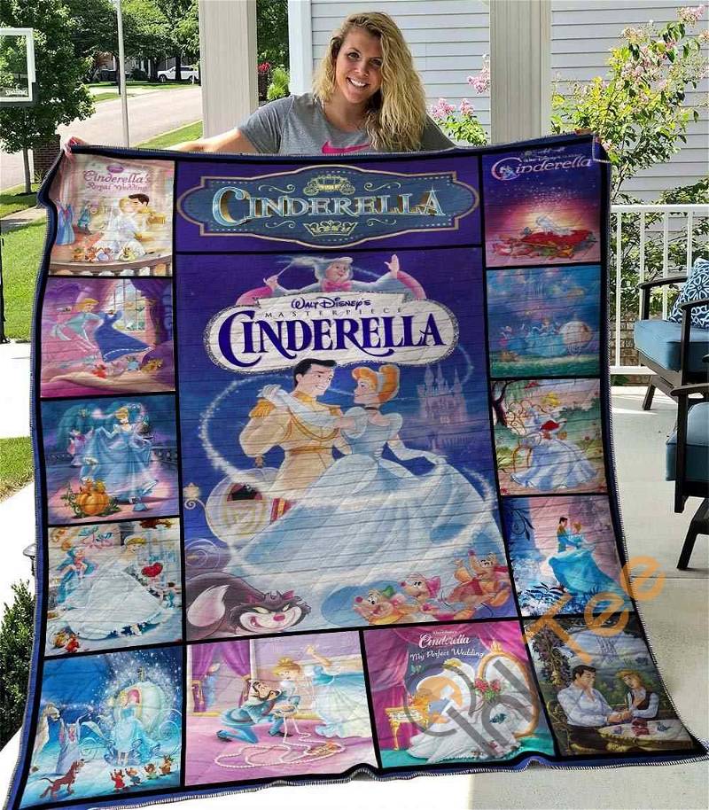 Cinderella Quilt Blanket Bedding Set With Pilliwcase Option