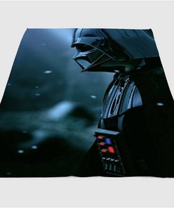 Cinematic Darth Vader Sherpa Fleece Blanket Gifts for Family, for Couple
