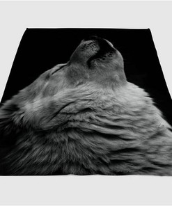 Cinematic Dog Sherpa Fleece Blanket Gifts for Family, for Couple