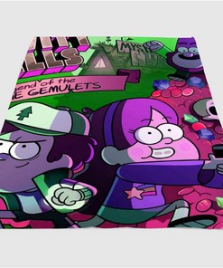 Cinematic Graviy Falls Sherpa Fleece Blanket Gifts for Family, for Couple