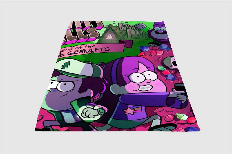 Cinematic Graviy Falls Sherpa Fleece Blanket Gifts for Family, for Couple