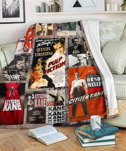 Citizen Kane Vintage Fleece Sherpa Fleece Blanket Gifts for Family, for Couple