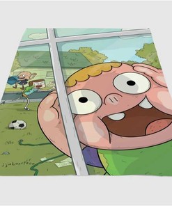 Clarence Animation Cartoon Sherpa Fleece Blanket Gifts for Family, for Couple