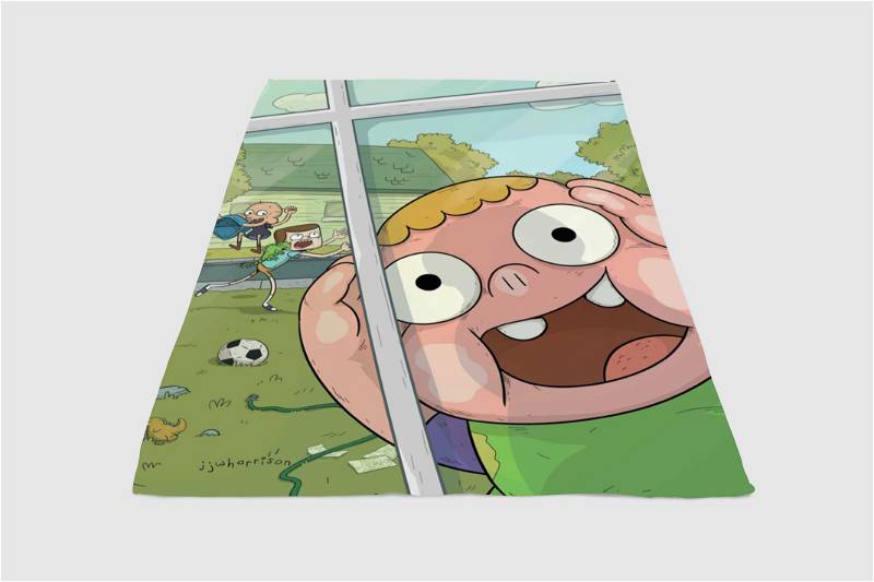 Clarence Animation Cartoon Sherpa Fleece Blanket Gifts for Family, for Couple