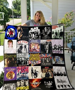 Class Rock Albums Quilt Blanket Bedding Set for Home Décor