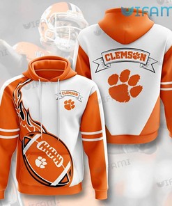 Clemson Hoodie 3D Football Clemson Tigers Gift