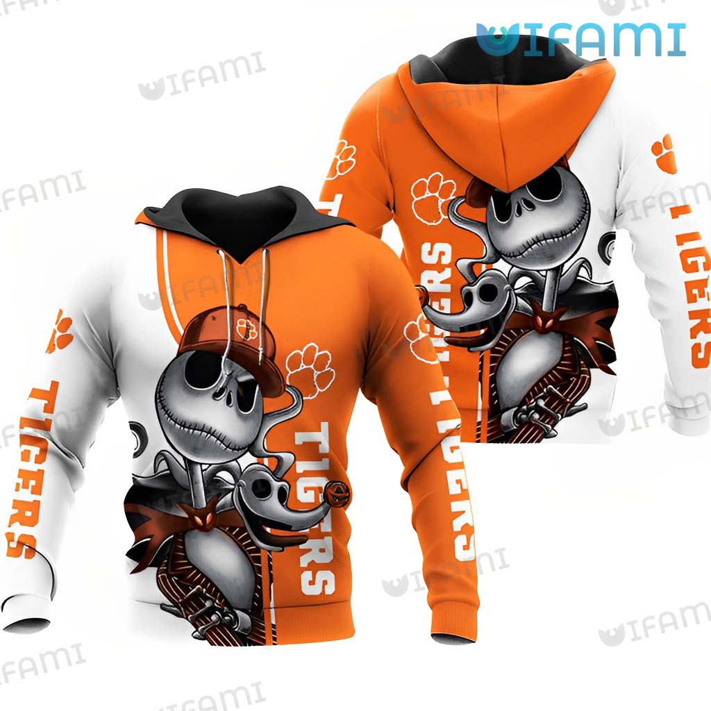 Clemson Hoodie 3D Jack Skellington Zero Clemson Tigers Gift