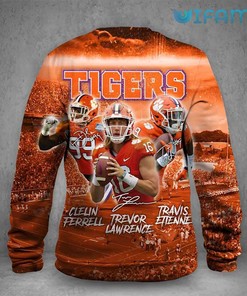 Clemson Tigers 3D Hoodie Trevor Lawrence Clelin Ferrell Travis Etienne Gift
