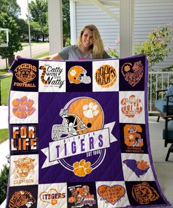 Clemson Tigers Collection.Great Quilt Blanket Bedding Set