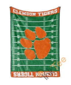 Clemson Tigers Home Field Sherpa Fleece Blanket Gifts for Family, for Couple