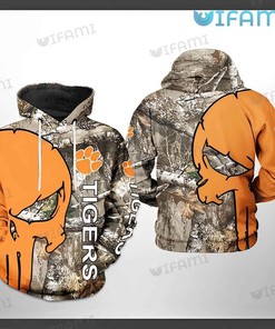 Clemson Tigers Hoodie 3D Camo Veteran Hunting Clemson Gift